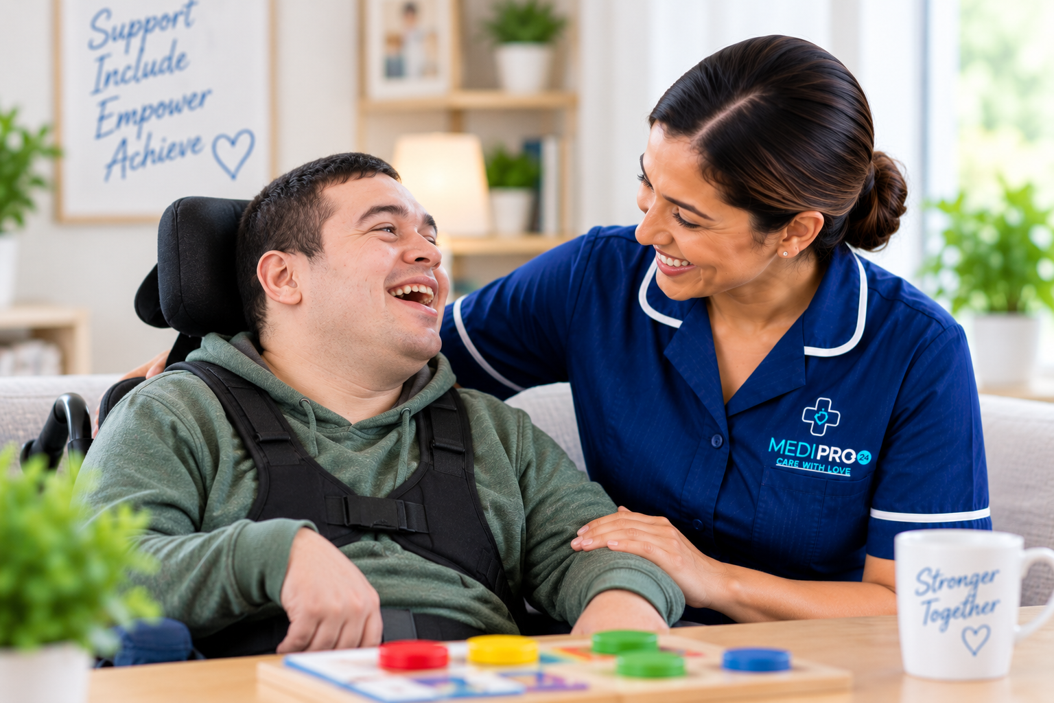 Medipro24 supporting an individual with disability